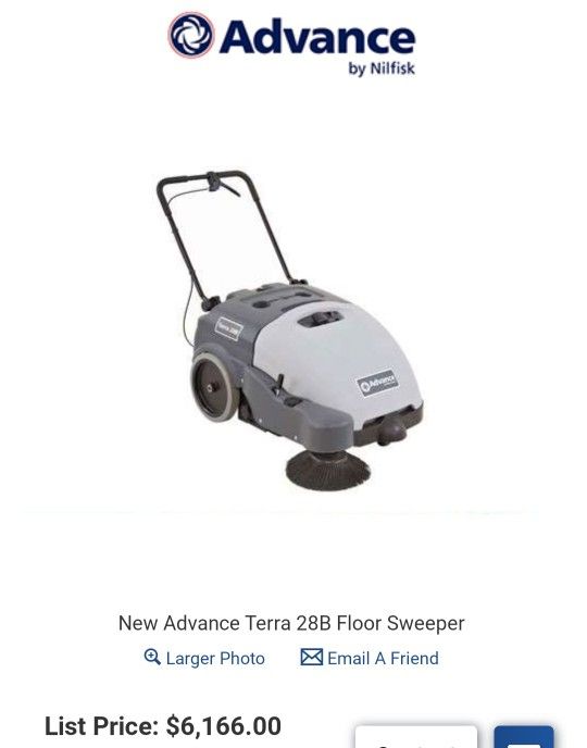 Advance Dry Sweeper Scrubber
