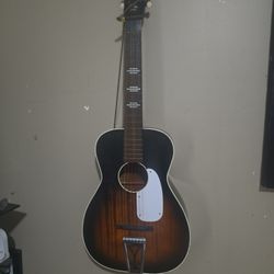Vintage STELLA acoustic Parlor Guitar 