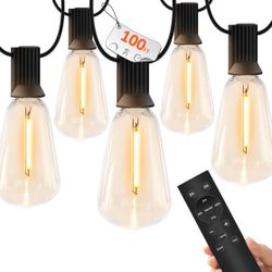 100ft Outdoor Strong Lights Vintage Shatter Proof  Look