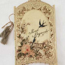 Intricate Antique Christmas Card
