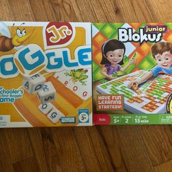 Children's games bundle Boggle and Blokus Junior