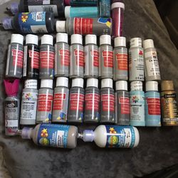 Acrylic Paint. Craft Glitter