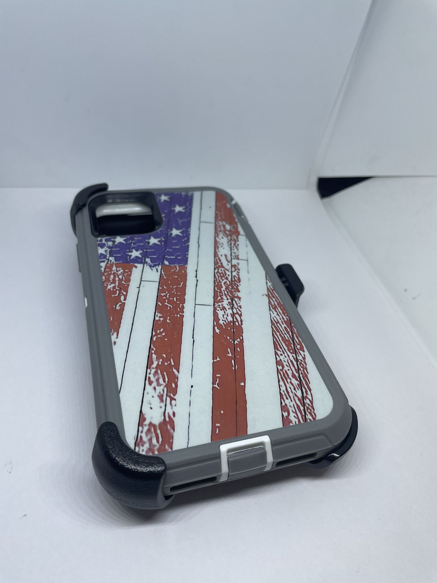 For IPhone 11 USA Flag Camouflage Case With Belt Clip Holster 