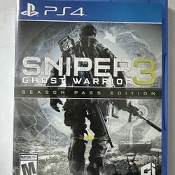 PS4 Sniper Ghost Warrior 3