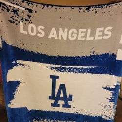 Los Angeles Dodgers Super Soft Double Sided Plush Throw Blanket 60×70 in.