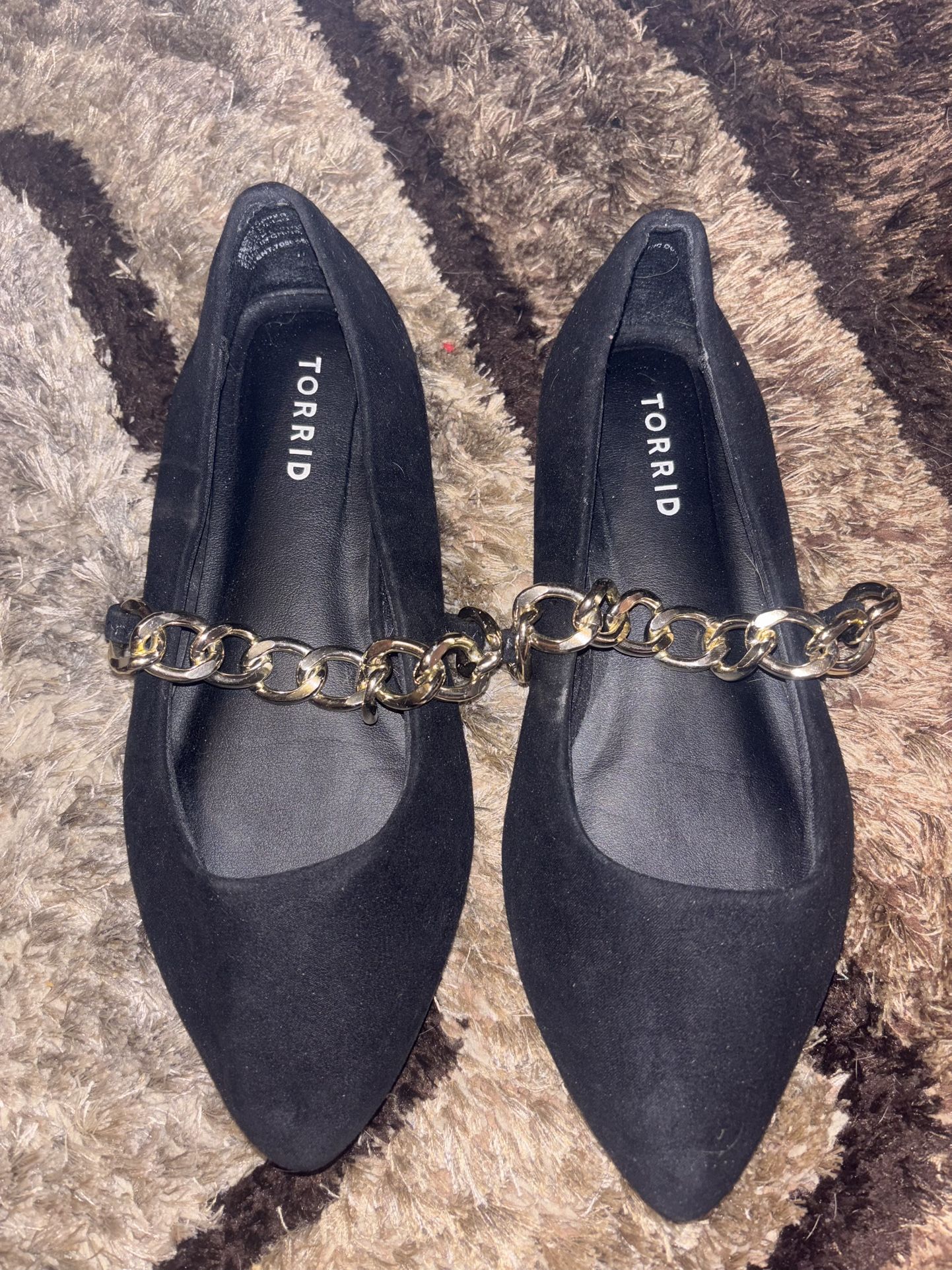 Torrid Black Flats Size 7