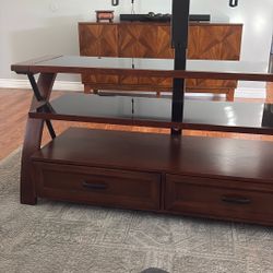 Tv stand with drawers and shelves