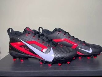 NEW Nike Men’s Alpha Menace Pro 4 Football Cleats Black/Red Size 9