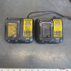 DeWalt Chargers 12-18V & 12V Batteries  (2)