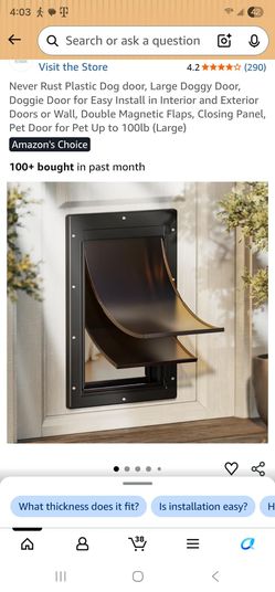 Large pet door