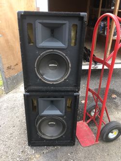 Pair of Electro Voice EV P.A. Speakers