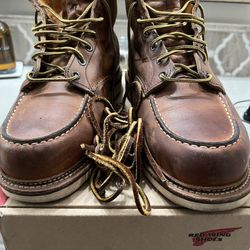 Red Wing 1907 Heritage Moctoe Rough and Tough Leather. 12 D