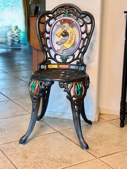 Solid Wrought Iron Kokopelli Chair