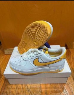 Nike Kobe Bryant x Air Force 1 Low “ Lakers Home’ Size 9 (FZ1151-100) Brand New