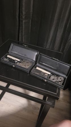 Pair of Sony ECM-30 Electret Condenser Microphones w/ Original Cases