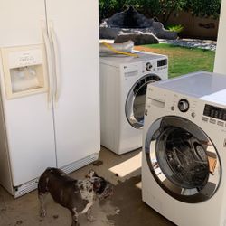 Refrigerator washer, dryer dinner table package