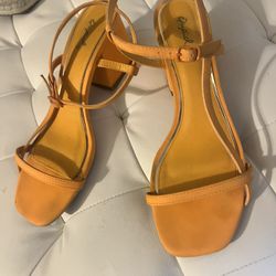 Orange Heels Size 8.5