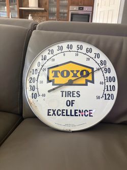 Toyo Tires Glass Thermometer