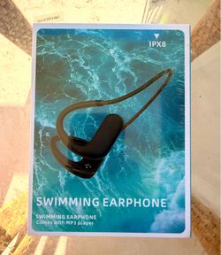 Bone Conduction Headphones, IPX8 Waterproof  Wireless Earbuds, Open Ear Bluetooth