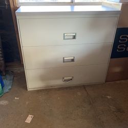 Metal filing cabinet