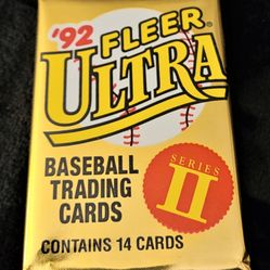 1992 Fleer Ultra Series II Baseball Trading Cards