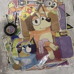 13 Bluey Dog Party Pack Hanging Cut Out Decorations