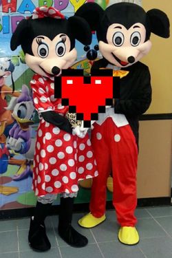 Mickey & Minnie Mouse Mascot Costume