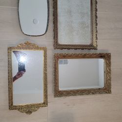 1960'sVintage Vanity Mirrors Dresser Or Bathroom Trays