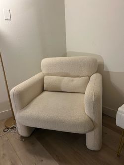 Off white armchair