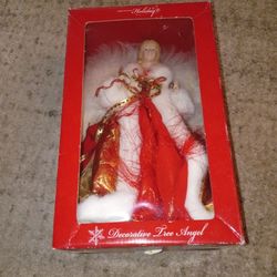 VINTAGE 12 Inch Angel Doll Christmas Ornament Tree Topper 