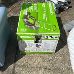New Green works Lawnmower 17”