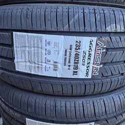 235-40-19 !!! ARISUN AGGRESSOR !!! $350 LAS 4 LLANTAS MONTADAS Y BALANCEO INCLUIDO 👌