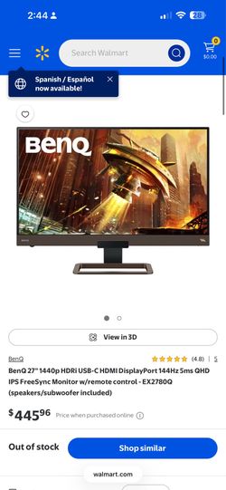 BenQ 1440p 27" HDRi Gaming Monitor