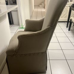 Large Grey End Chairs $60 For Both 