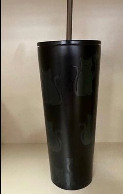 Starbucks cat glow in the dark tumbler