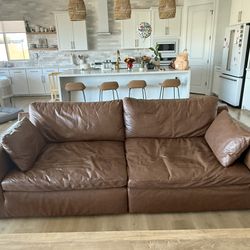 Emilia 2-Piece Leather Modular Couch