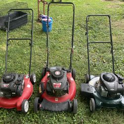3 Fixer Upper Lawnmowers 