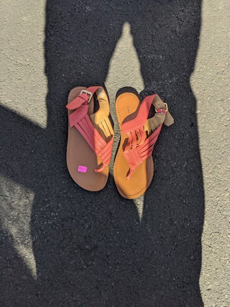 Nine West Coral Colored Sandals
