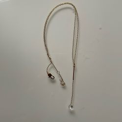 Lariat Drop Pendant Necklace 