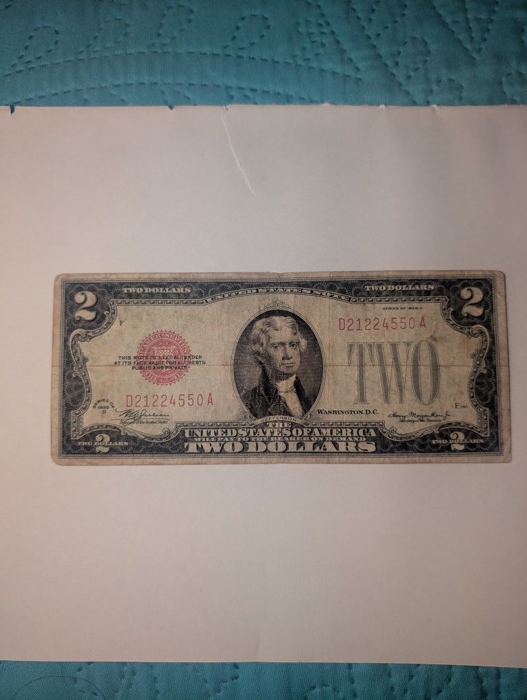 1928 Two Dollar 