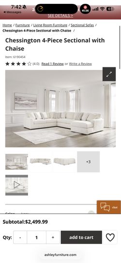 Chessington 4-Piece Sectional with Chaise Sofa