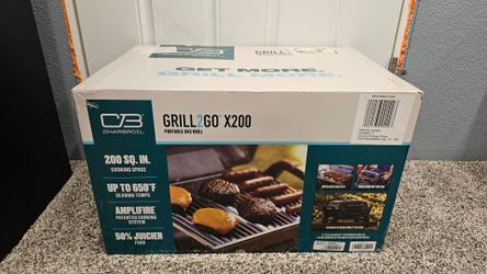 Charbroil TRU-Infrared Grill2Go X200 Tabletop 9,500 BTU Gas Grill - Gray