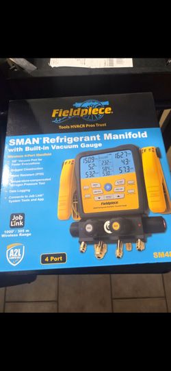 Fieldpiece SMAN Refrigerant Manifold with Vacuum Gauge