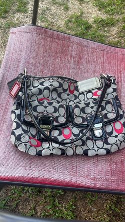 Coach Signature Print Shoulder Bag