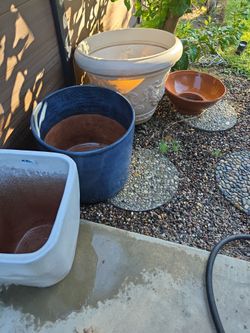 4 expensive big wide Pots Glendora pick up