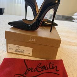 Christian Louboutin 120mm So Kate Patent Pointed -Toe Pumps. Retails For $945!