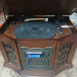 Record Player Cd Cassette Am/fm