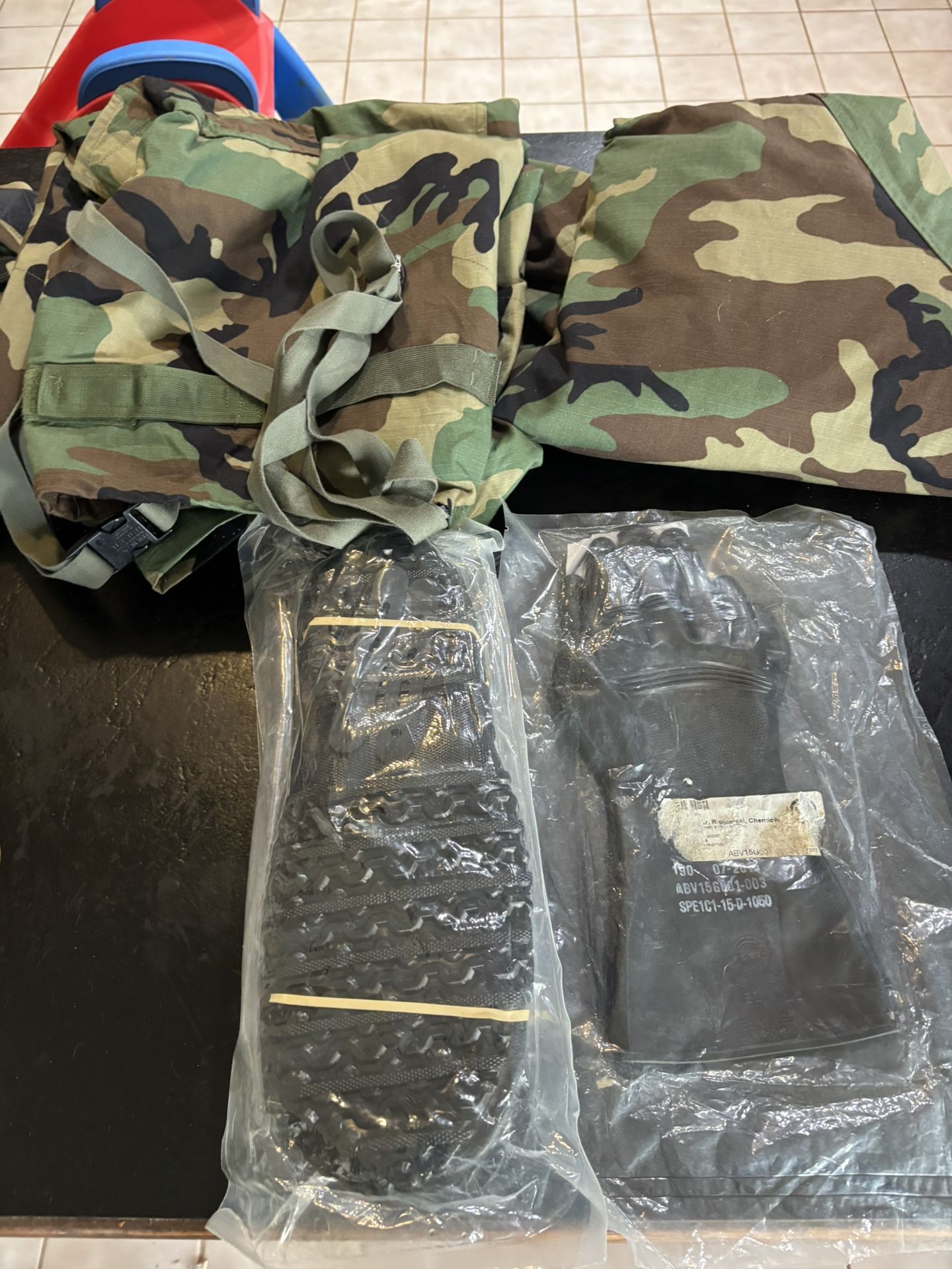 CBRN:Top and Bottom.overboots and gloves