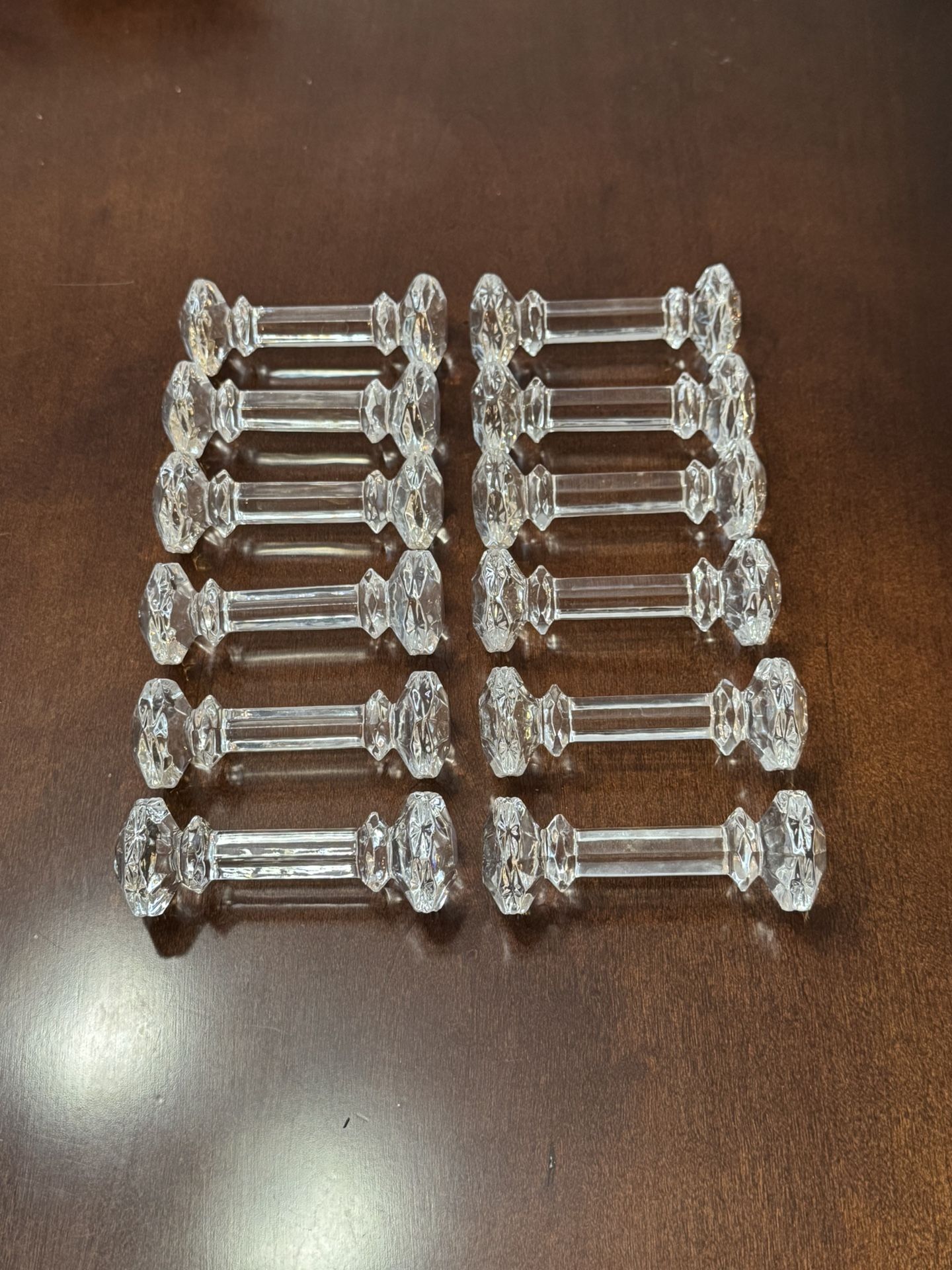 Godinger Crystal Dumbbell Knife Rest - Set of 12