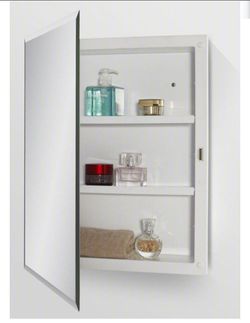 FRAMELESS MEDICINE CABINET SIN MARCO - MODEL NUMBER 1000 246 301  16 x 4 x 20